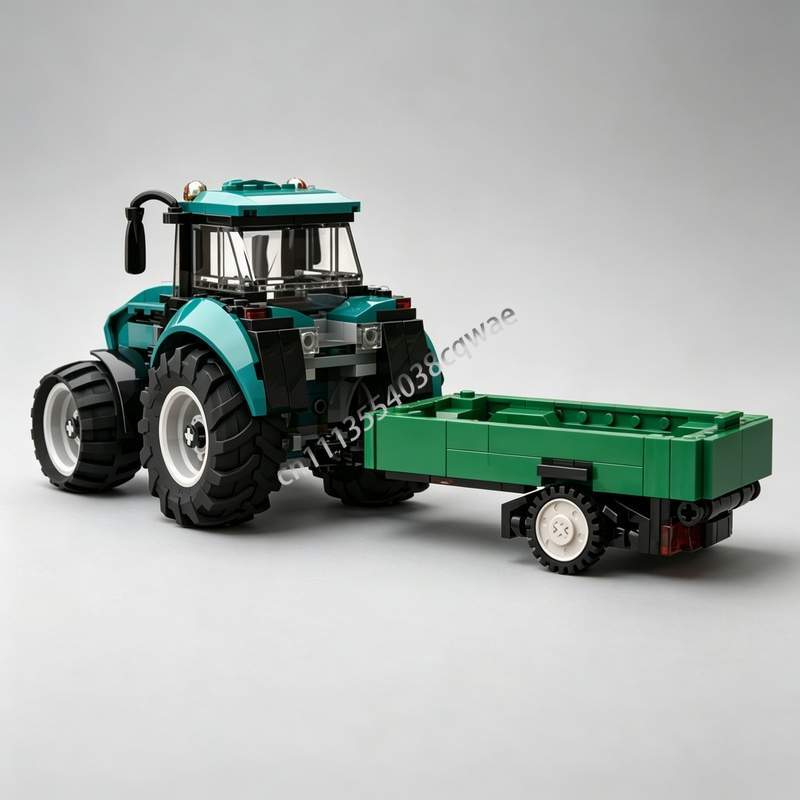 Agriculture Farming Education - 342PCS Model Traktor Pertanian dengan Trailer,