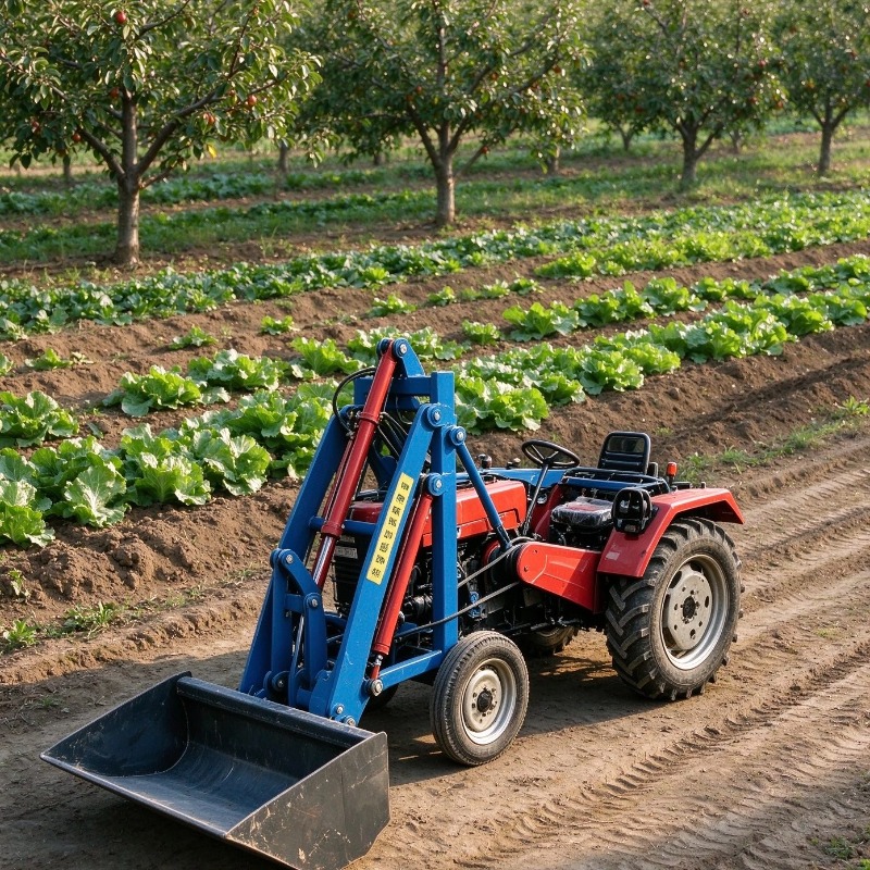 Farming Jobs - Traktor Pertanian Hidrolik Kompak dengan Pengangkat