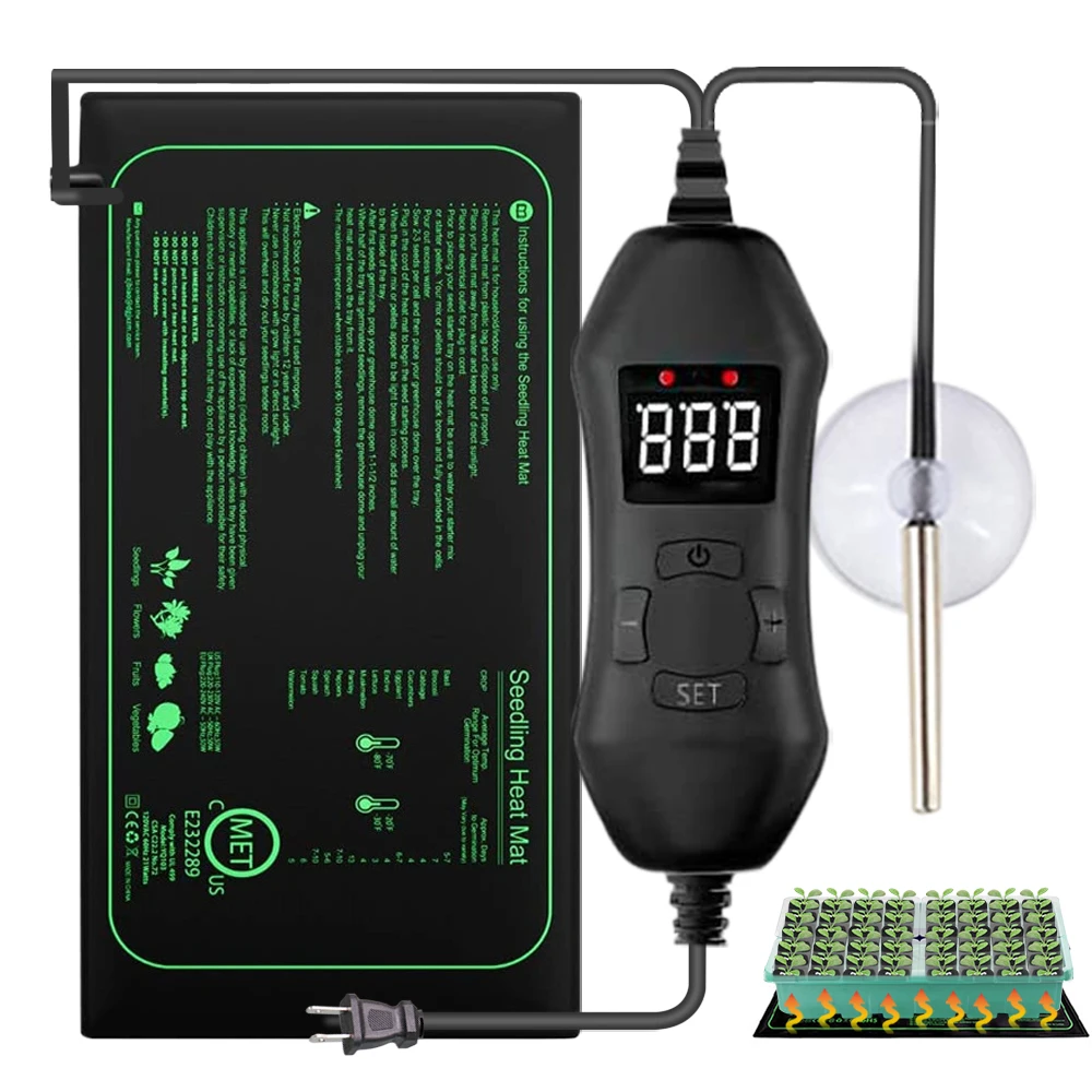 Seedling Heat Mat - Alas pemanas bibit tanaman, 50W EU-US/UK/AU