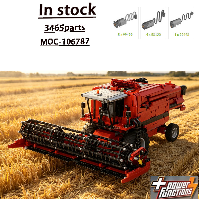 Agriculture Farming Education - Blok Bangunan MOC-106787 Mesin Panen Gabungan