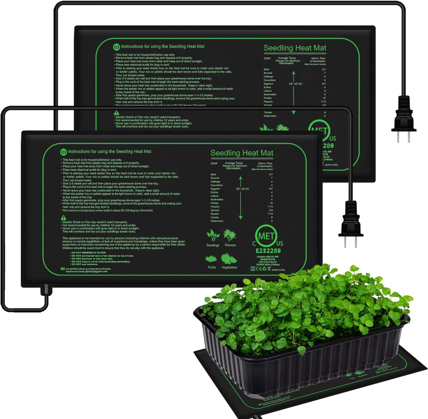 10/25/50CM alas panas bibit ta - Seedling Heat Mat ulasan dan harga